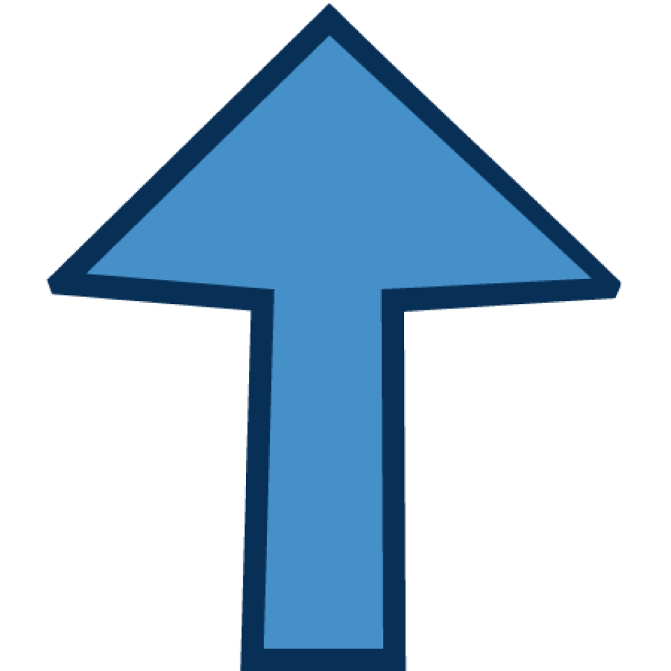 Ein Pfeil zeigt nach oben.